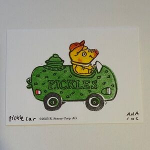 Ana Inciardi Mini Print, Richard Scarry Pickle Car